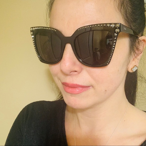 Authentic MCM 55 Cat eye Acetate studs sunglasses - Picture 8 of 8